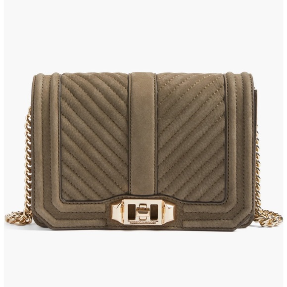 Rebecca Minkoff Small Love Nubuck Crossbody - Picture 1 of 16